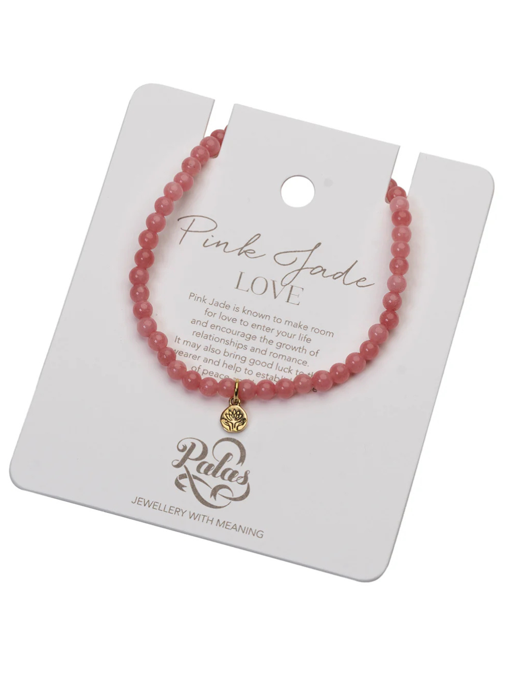 Pink Jade Healing Gem Bracelet