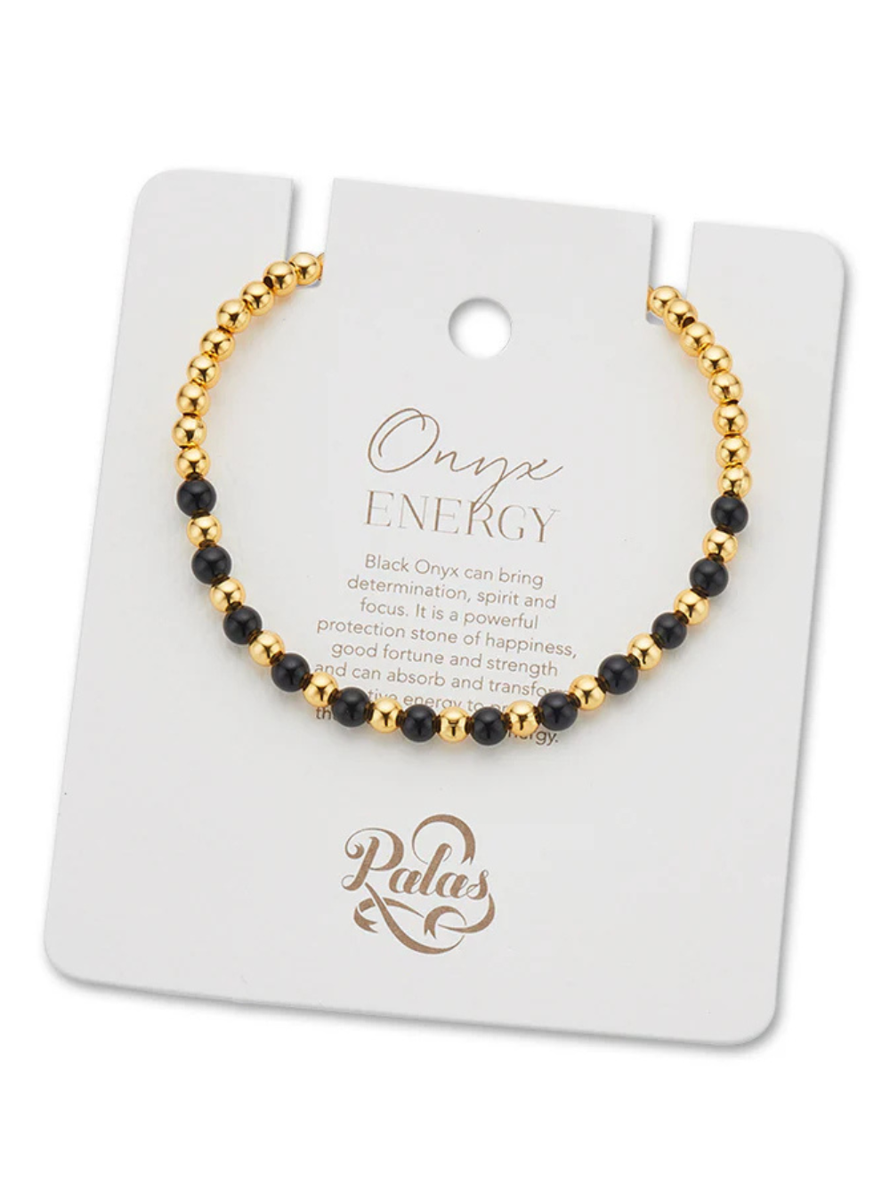 Onyx Lotus Purity Bracelet