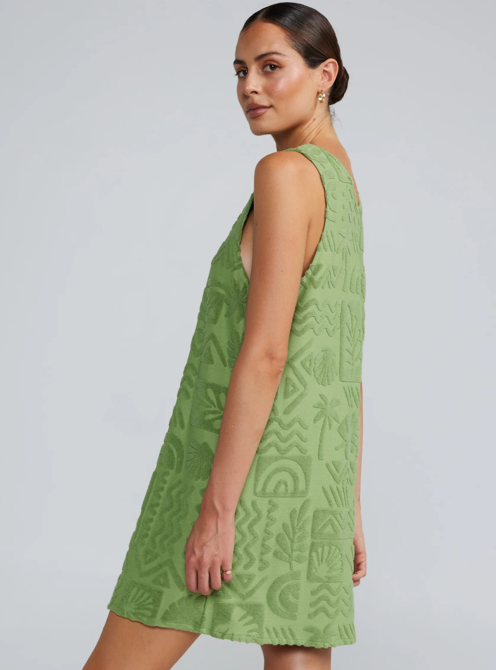 Mai Tai V Tunic Dress - Palm