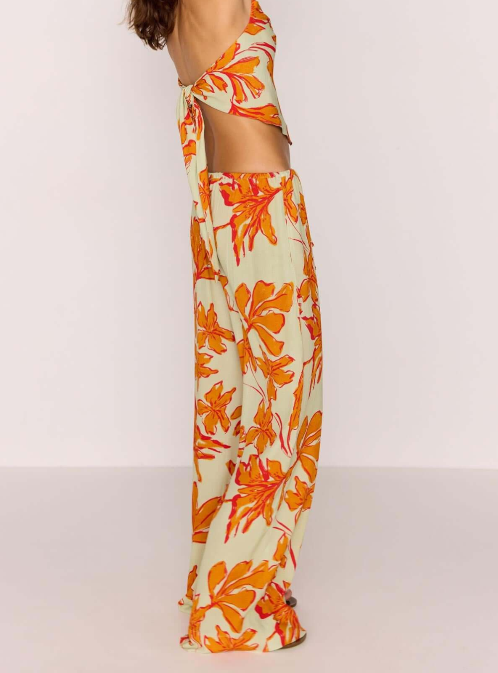 Estelle Drawstring Pant - Mint Floral