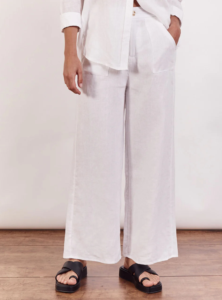 Jude Linen Pants - White