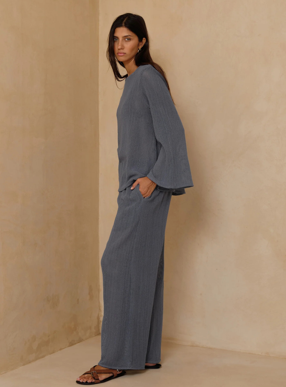 Fenton Mesh Pants - Storm Blue