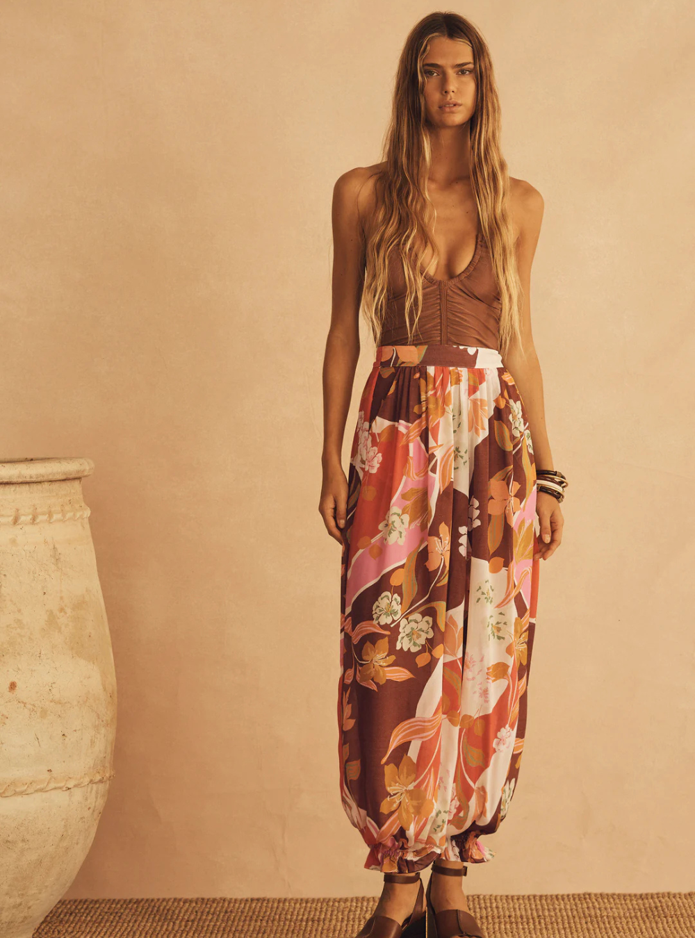 Lucca Silk Blousson Pant