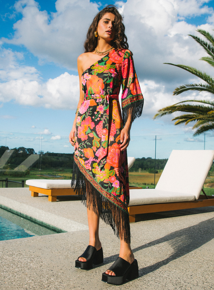 Lady Luck Midi Dress - Paprika