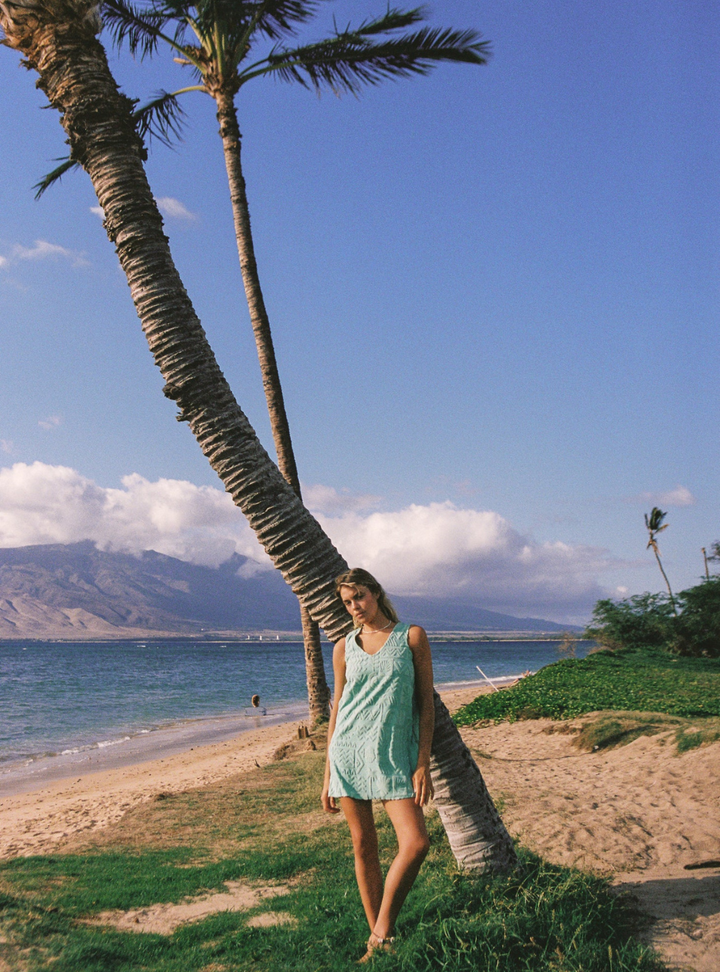 Mai Tai V Tunic Dress - Mint