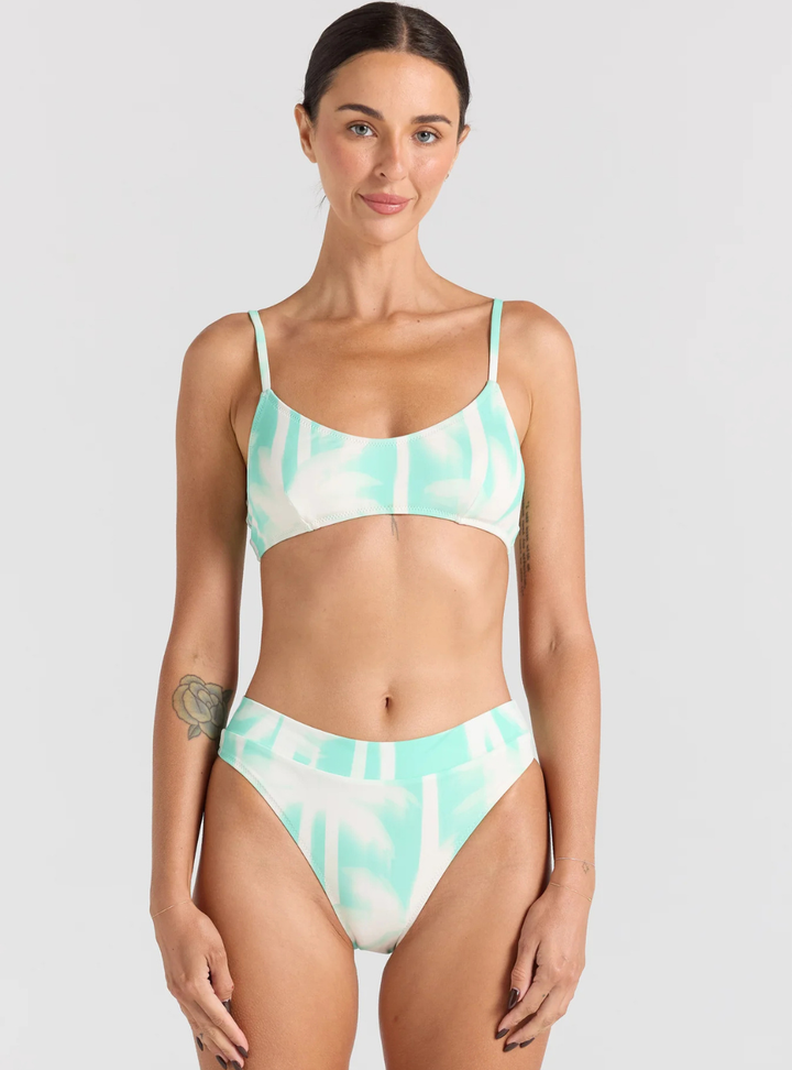 Palms High Cut Band Bottom - Mint