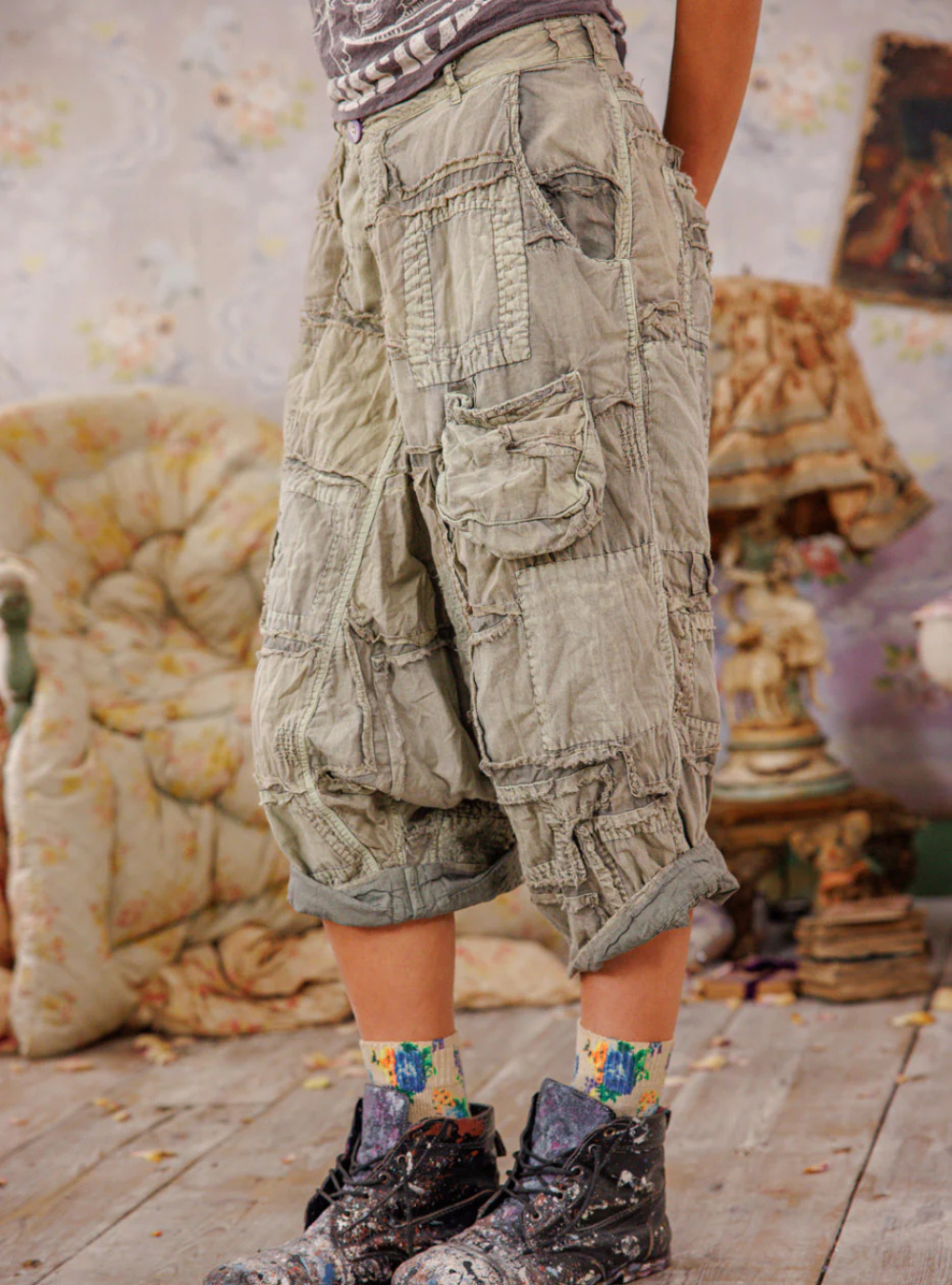 Magnolia Pearl Patchwork Joni Trousers 788 - Peace | PRE-ORDER