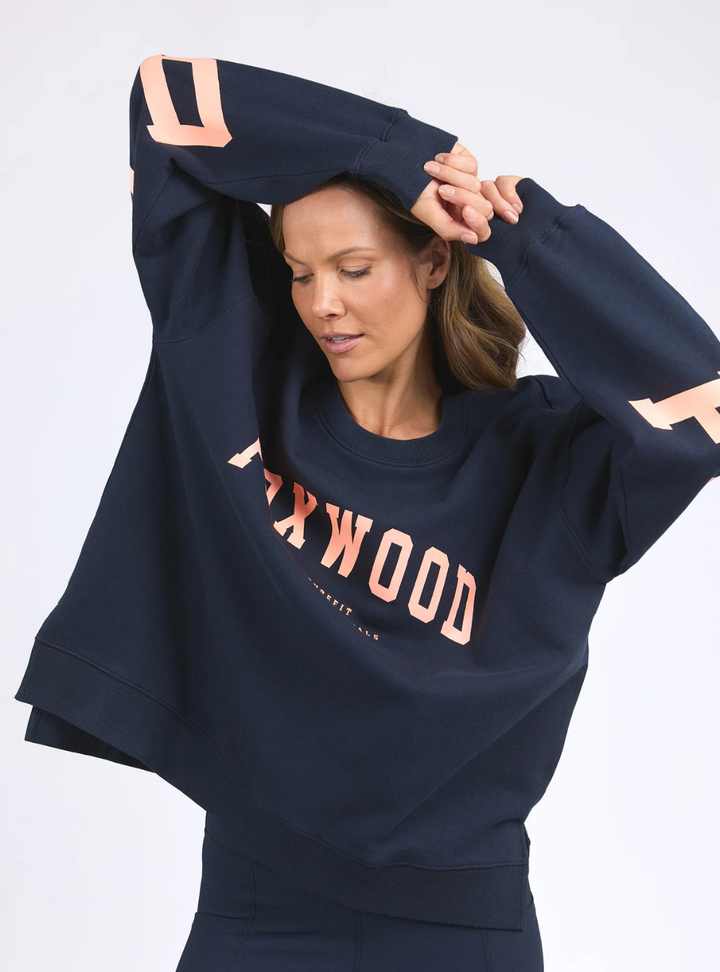 Interval Crew - Navy Peach