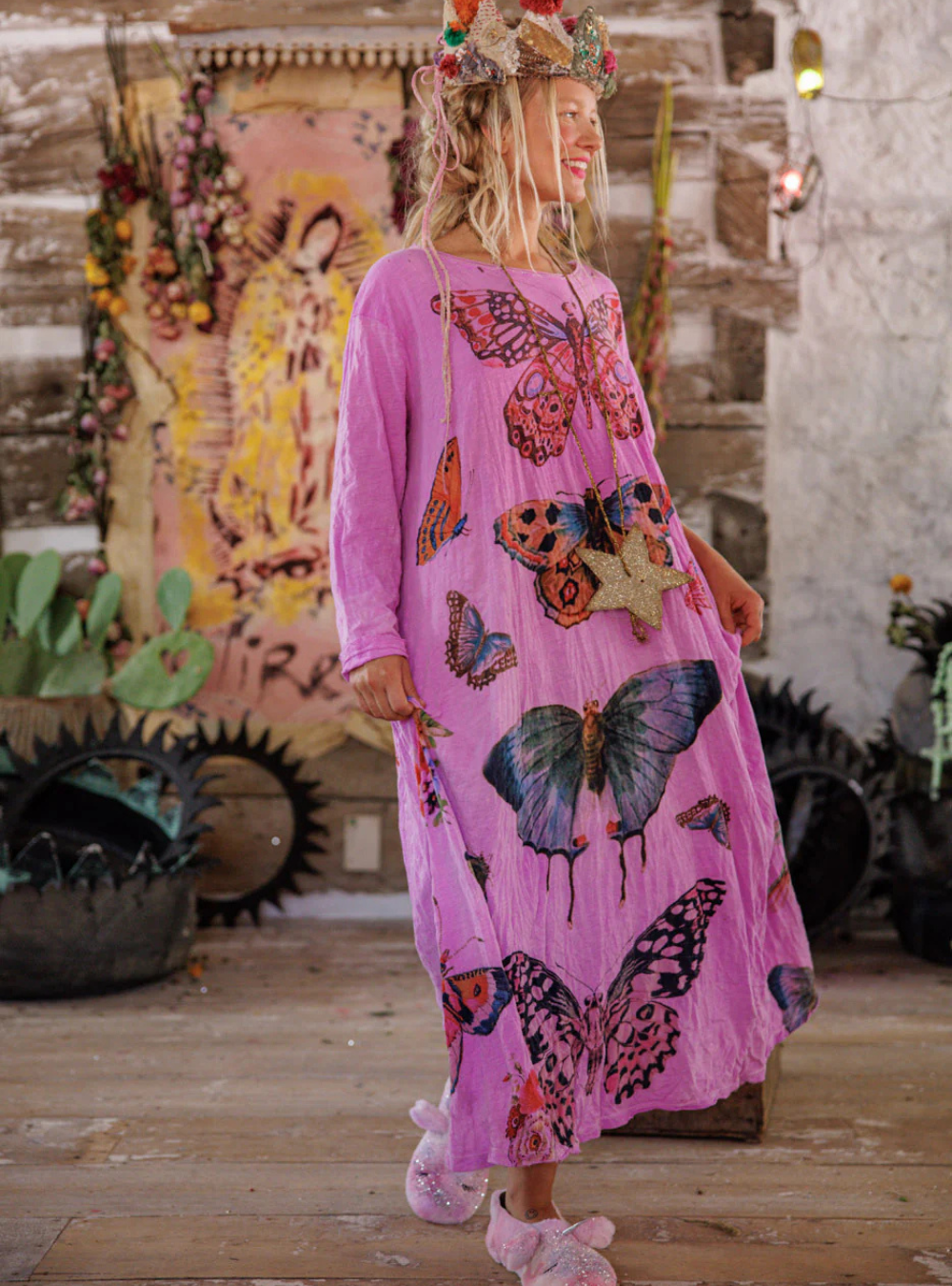 Magnolia Pearl Pasion De Papillon Viggo Tee Dress 1391 - Allium | PRE ORDER