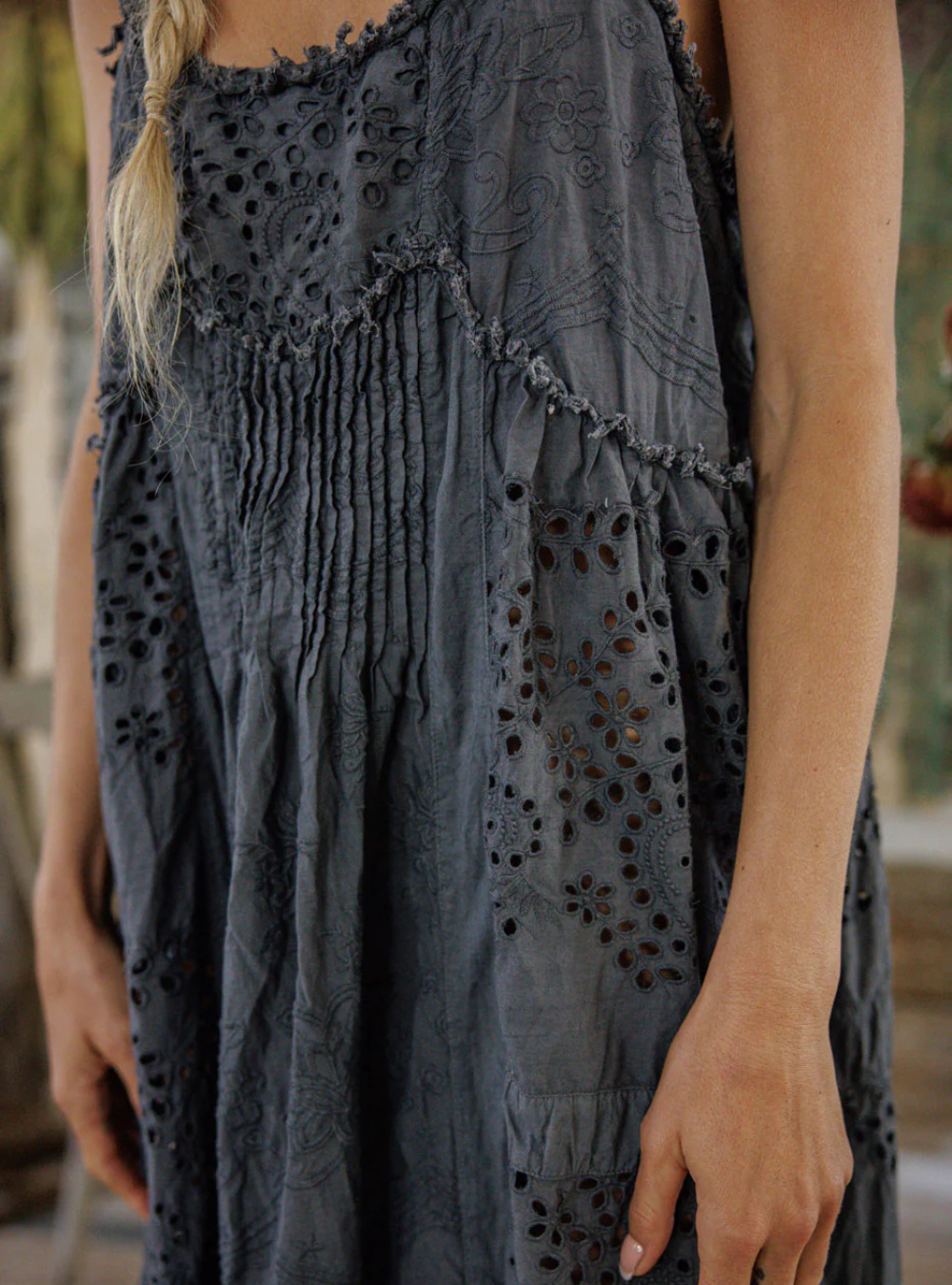 Eyelet Embroidered Esti Cami Dress 1282 - Ozzy | PRE-ORDER