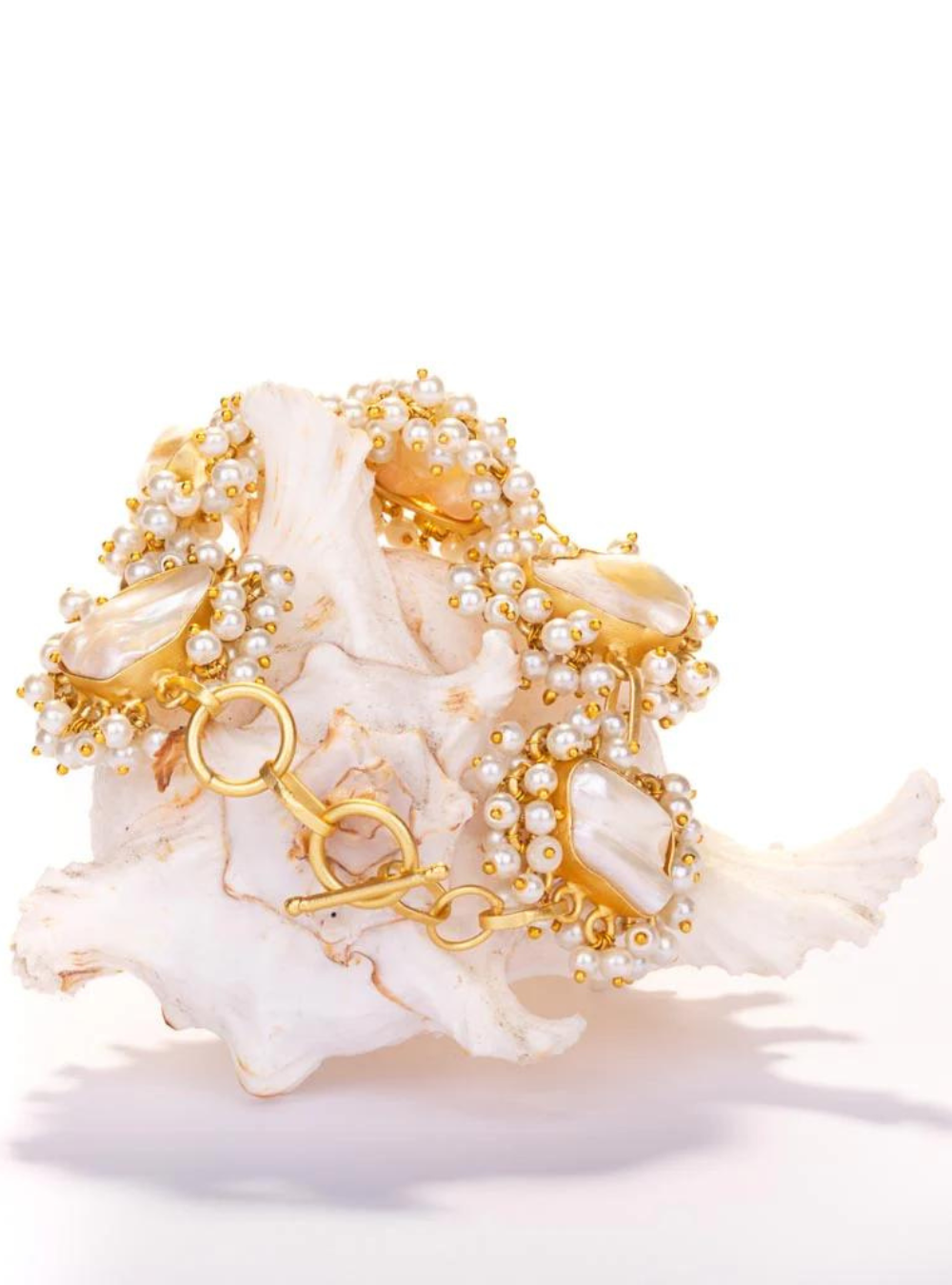 Gold Luxe Pearl Bracelet - Aphrodite's Tears
