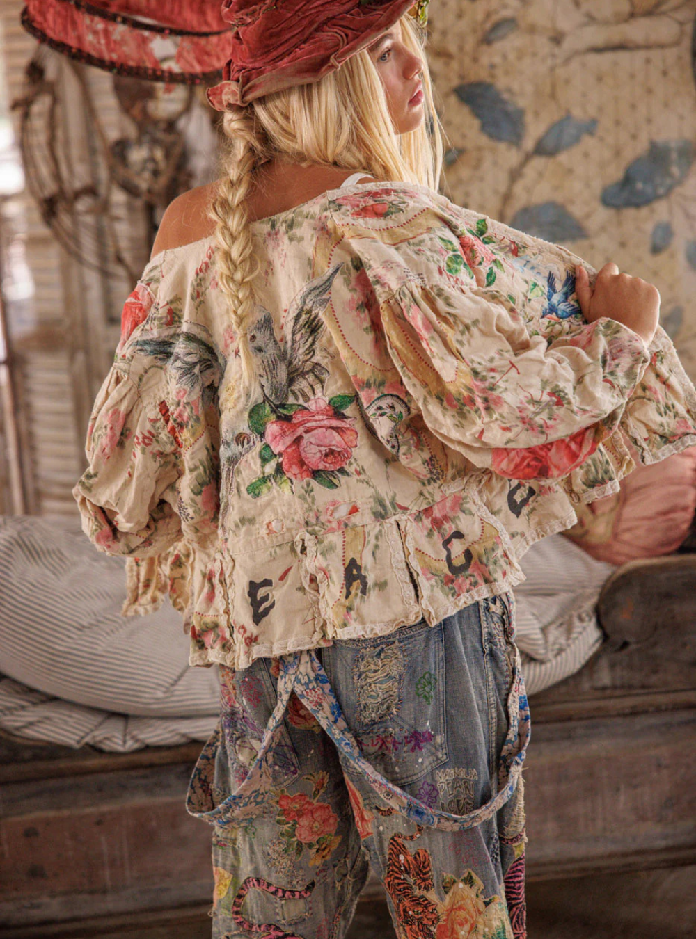 Magnolia Pearl Floral Appliqué Monique Jacket 662 - Perianth