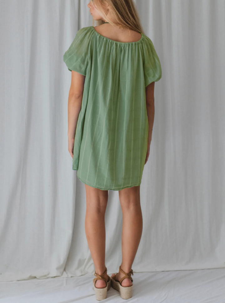 Penny Smock Dress - Sage