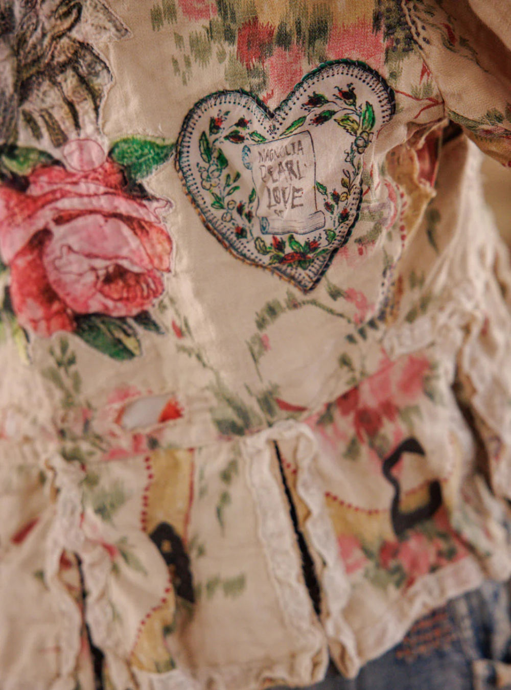 Magnolia Pearl Floral Appliqué Monique Jacket 662 - Perianth