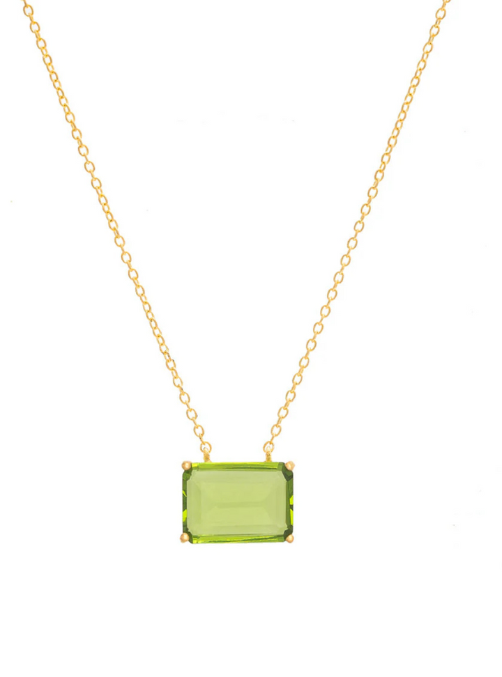 Peridot Glass Necklace