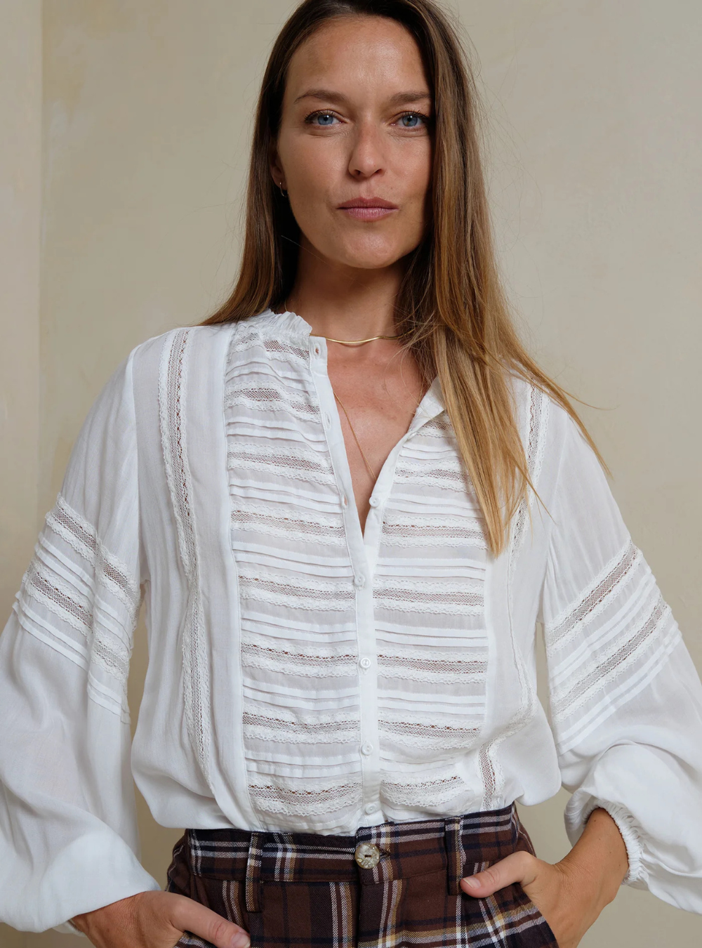 Persia Top - Ivory