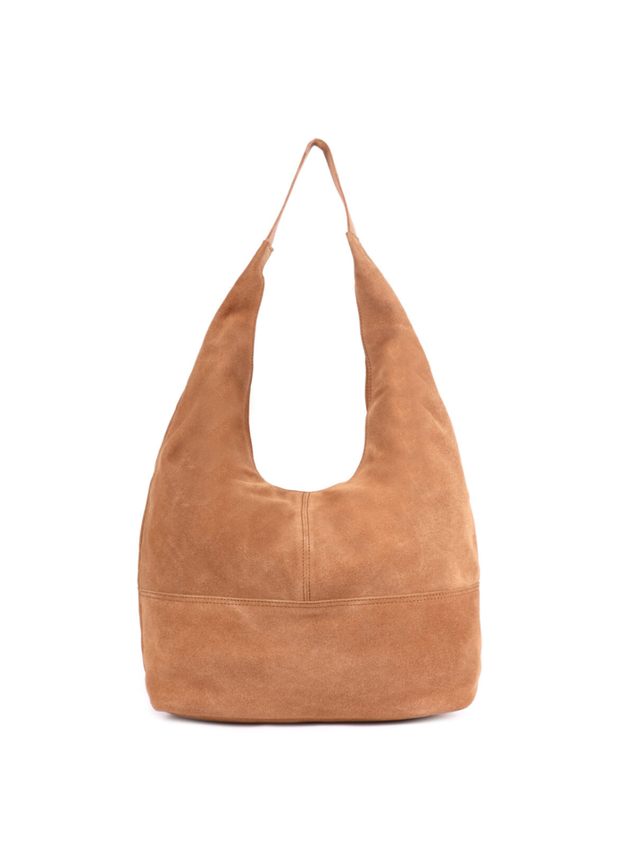 Petal Suede Tote - Tan