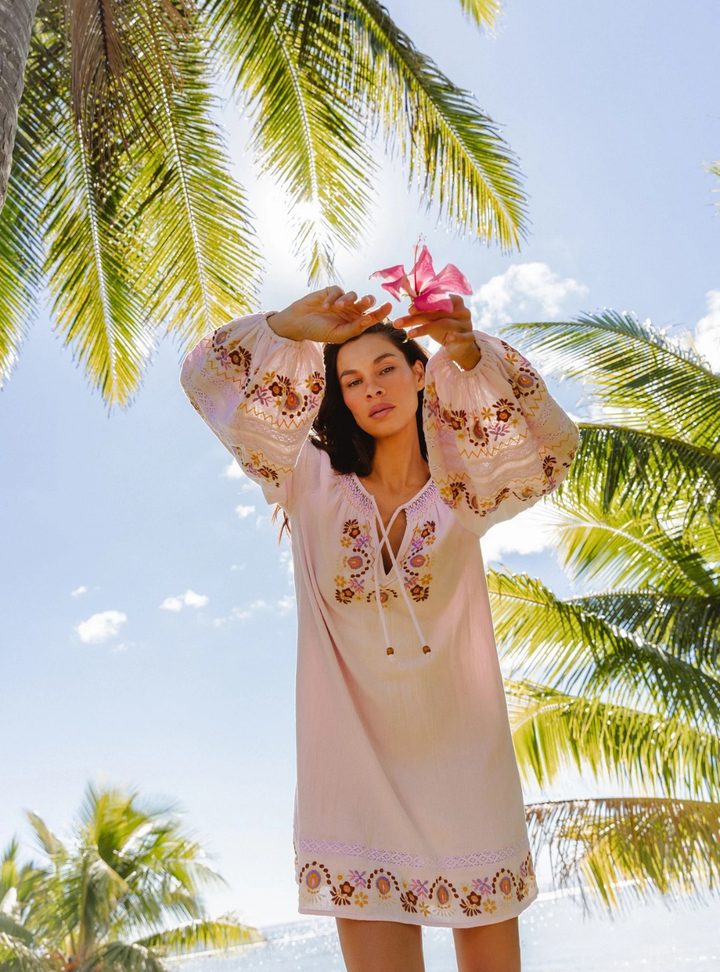 Iris Mini Dress - Petal