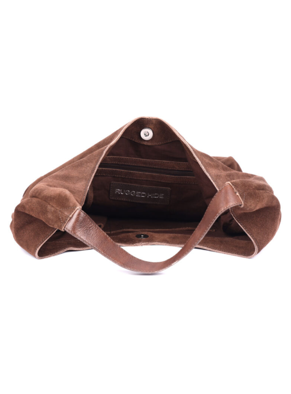 Petal Suede Tote - Brown