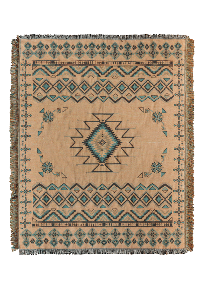 'Let It Be' Woven Picnic Rug/Throw