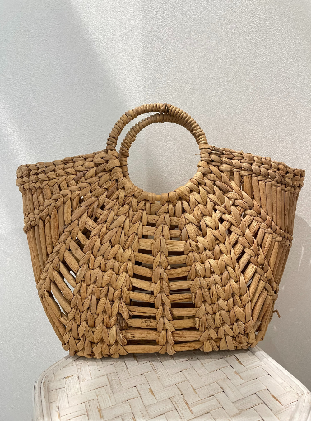 Plaited Basket - Woven Natural