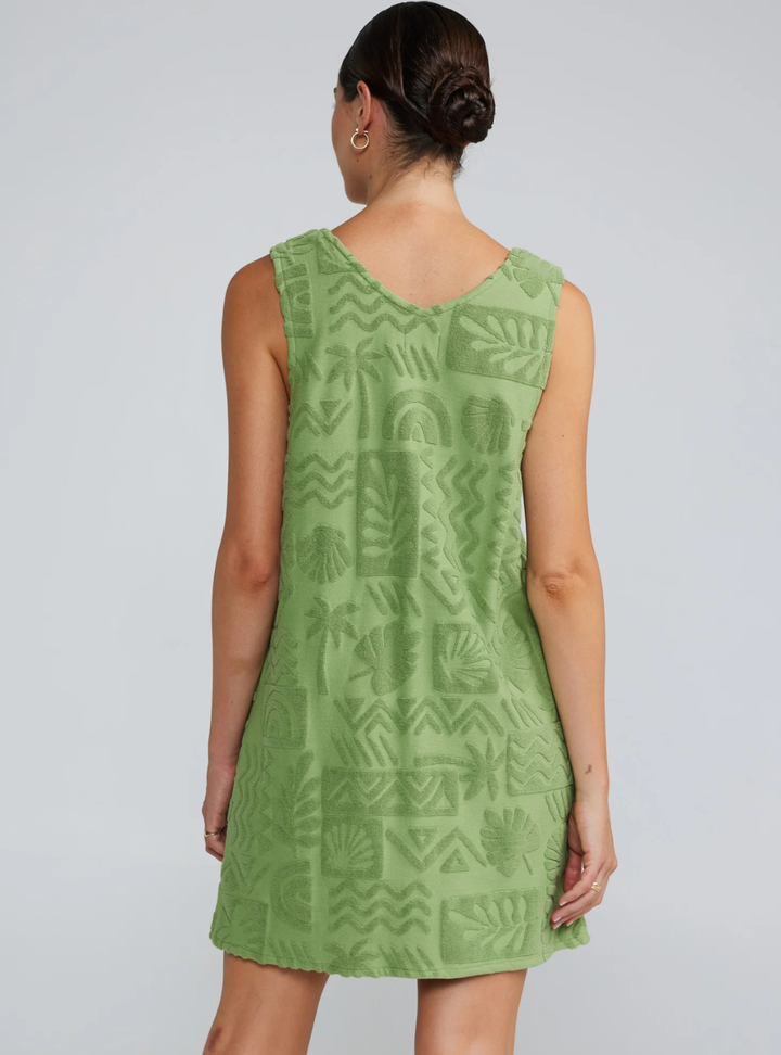 Mai Tai V Tunic Dress - Palm