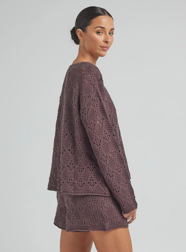 Messina LS Knit Top - Coco