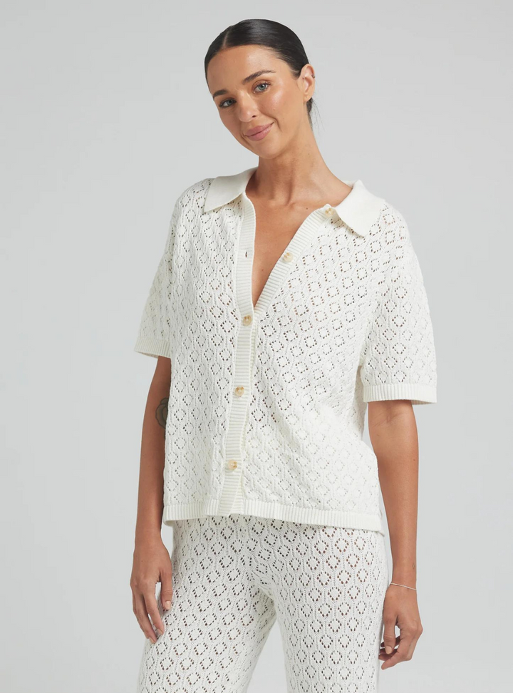 Mimosa Knit Shirt - Gardenia