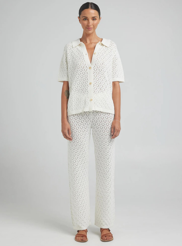 Mimosa Knit Shirt - Gardenia