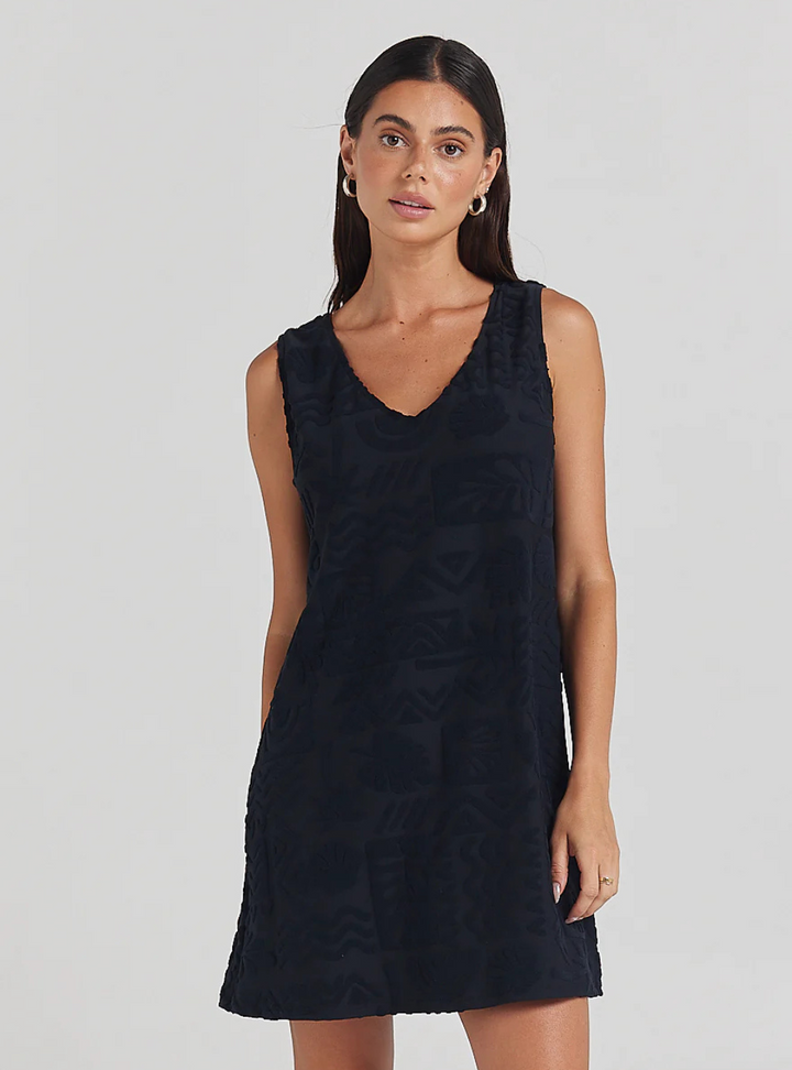 Mai Tai V Tunic Dress - Black