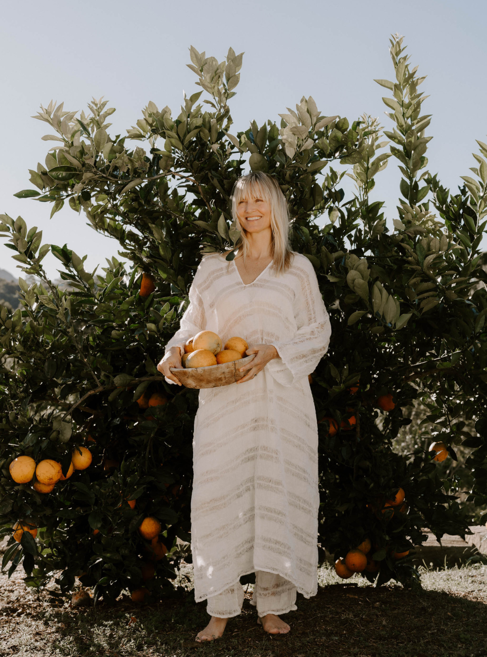 Positano U Maxi - Raw Stripe Bianco