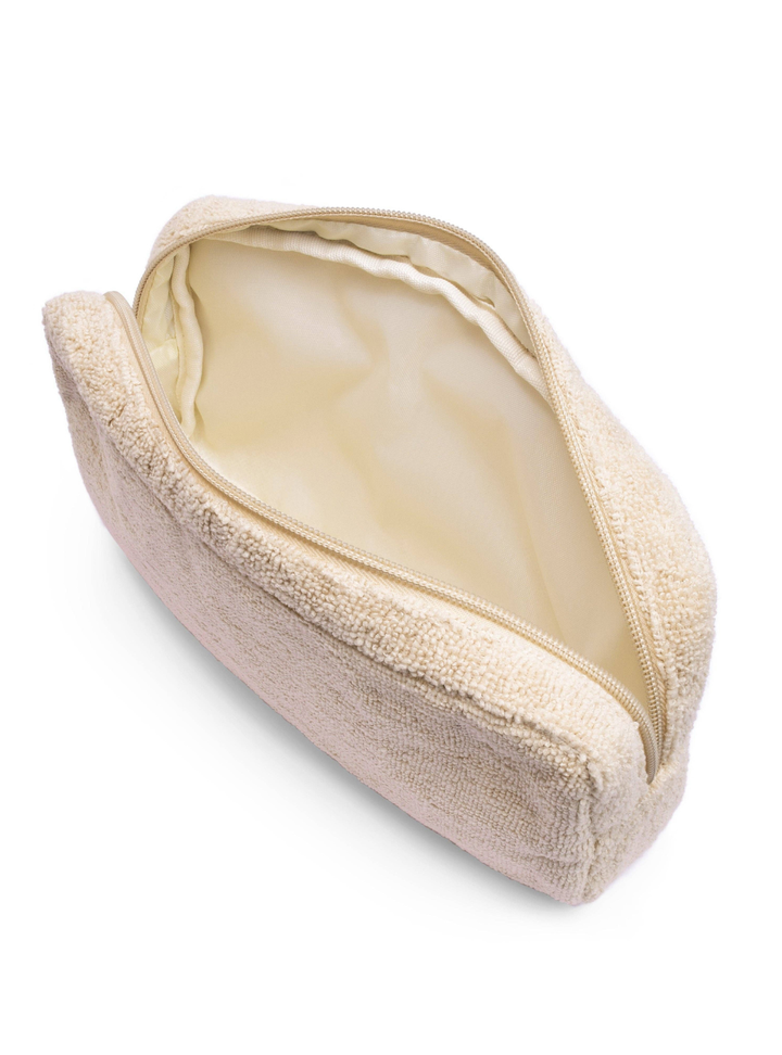 Terry Towelling Pouch - Latte