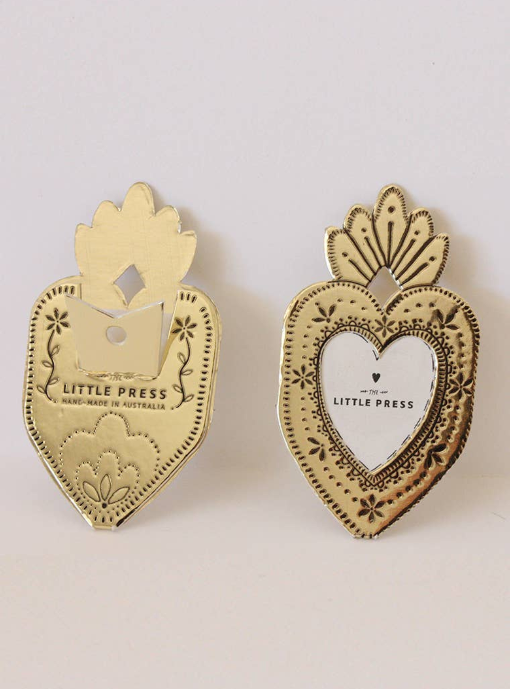 Mini Heart Frame - Gold Foil