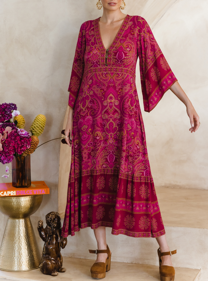 Empire Dress - Ruby