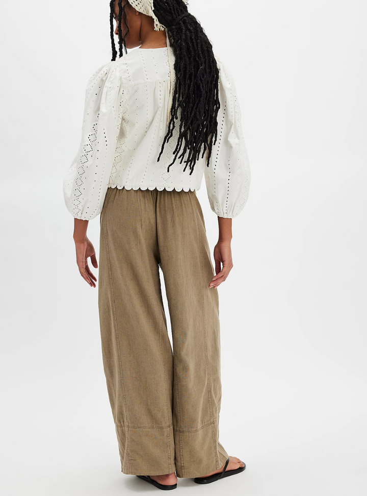 Day's End Linen Pull-On Pants - Caiman