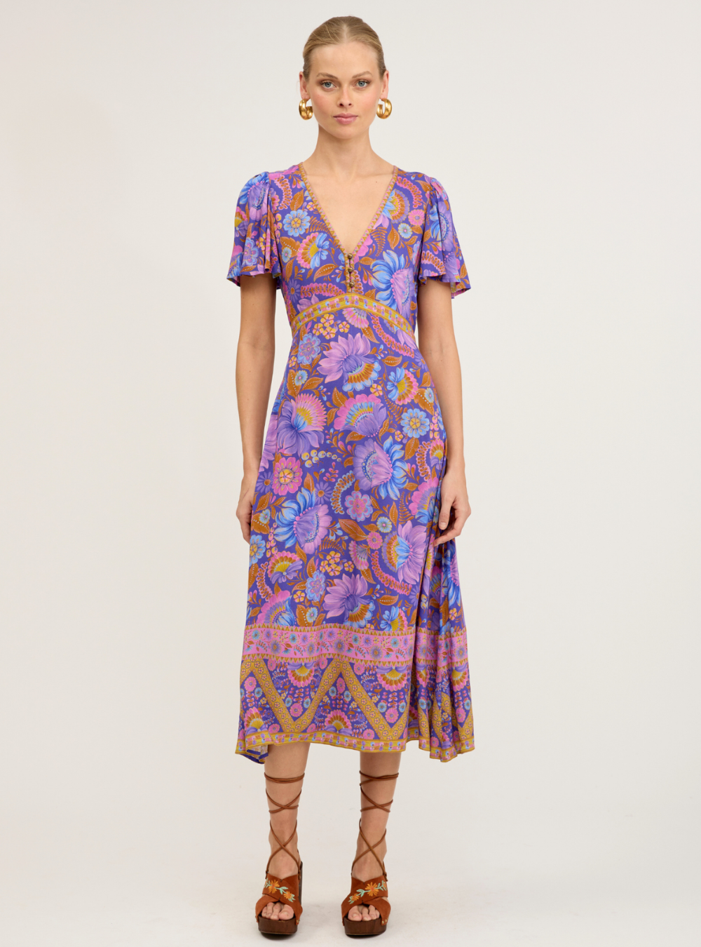 Purdy Midi Dress - Violeta