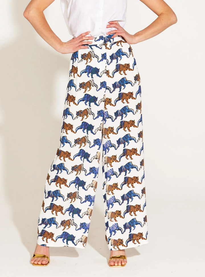 Queen Of The Jungle Wide Leg Tigers Pant