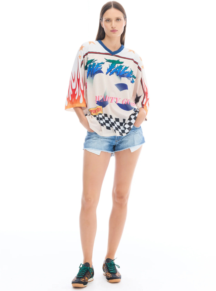 05 Racer Football Jersey - Off White