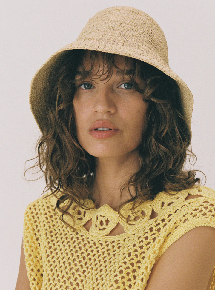 Shoal Bucket - Raffia Crochet