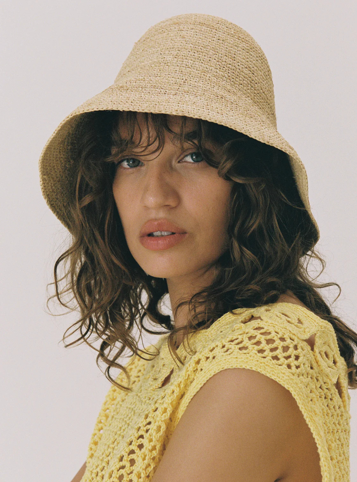 Shoal Bucket - Raffia Crochet