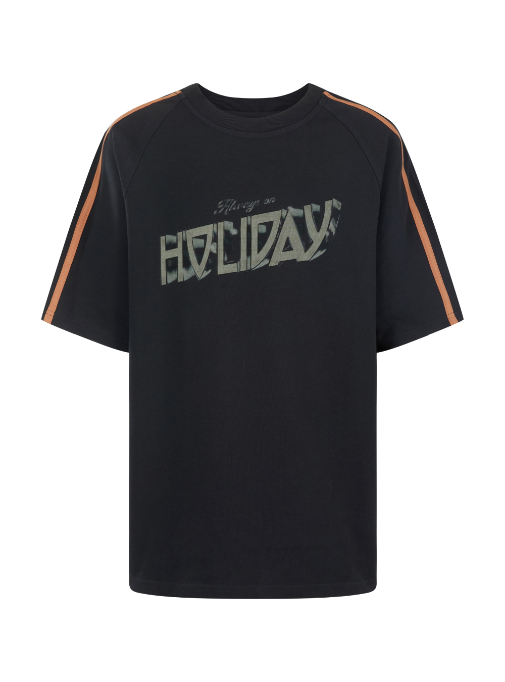 AOH Raglan Tee - Washed Black