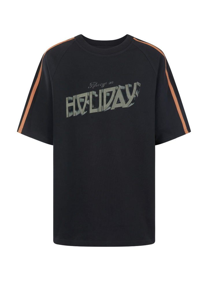 AOH Raglan Tee - Washed Black