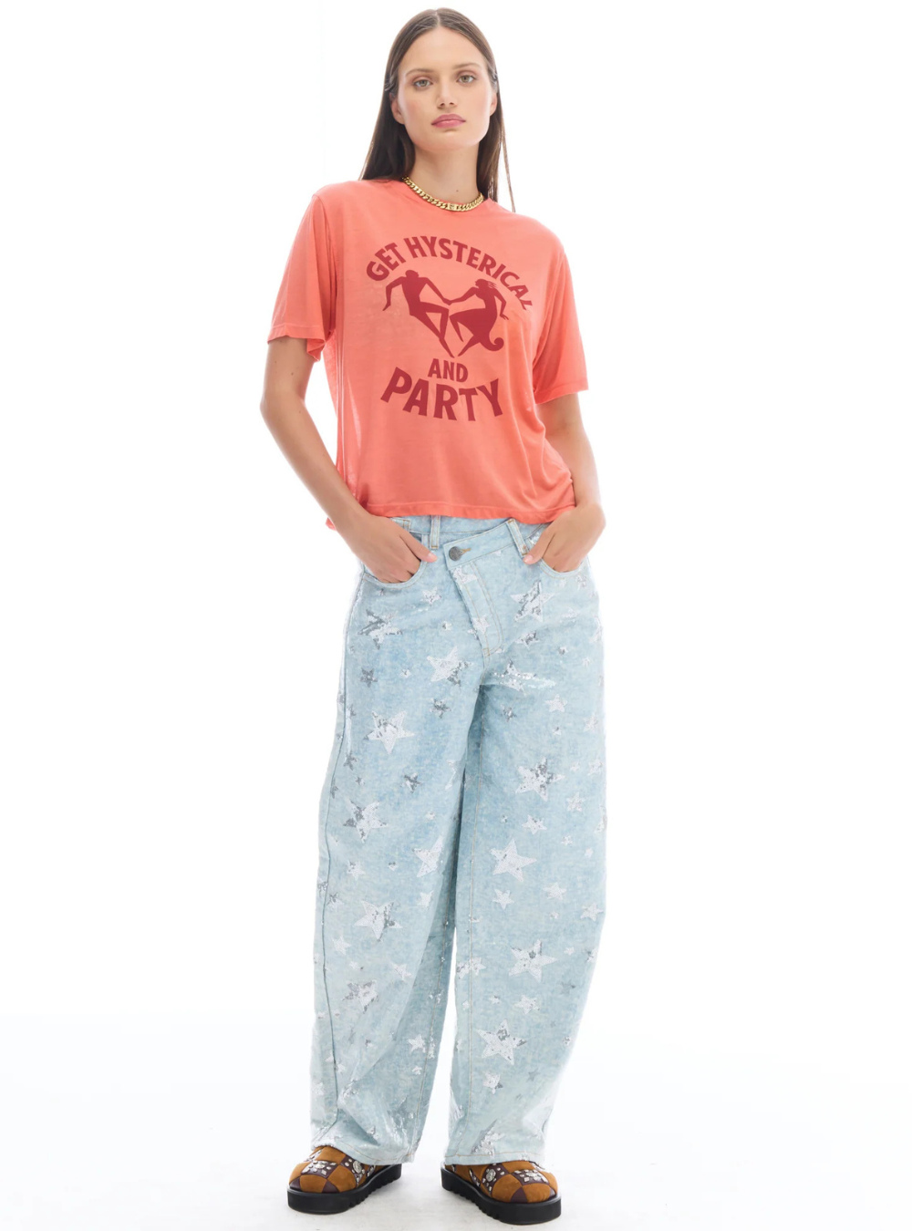 Get Hysterical Retro Fit Tee - Red