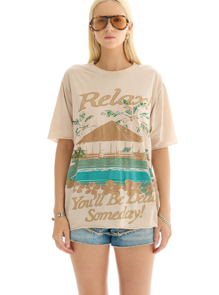 Relax Someday Tee - Stone