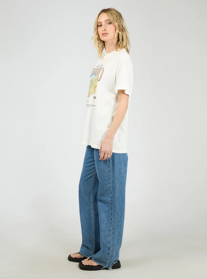 Rocky Mountains Relaxed Tee - Vintage White