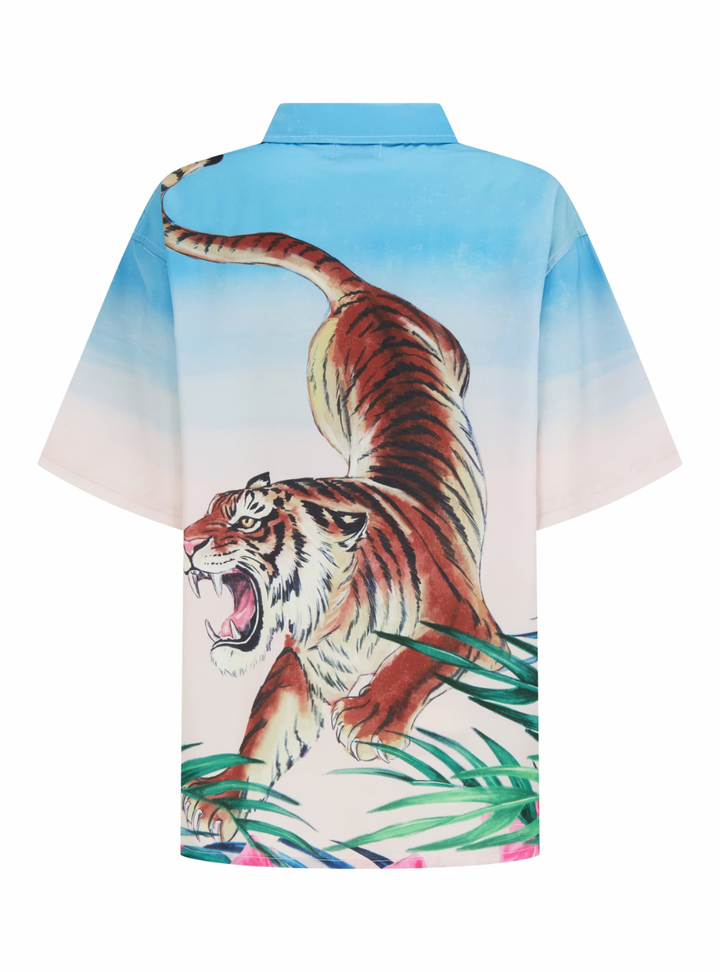 Tiger Relaxed Woven Shirt - Muilti