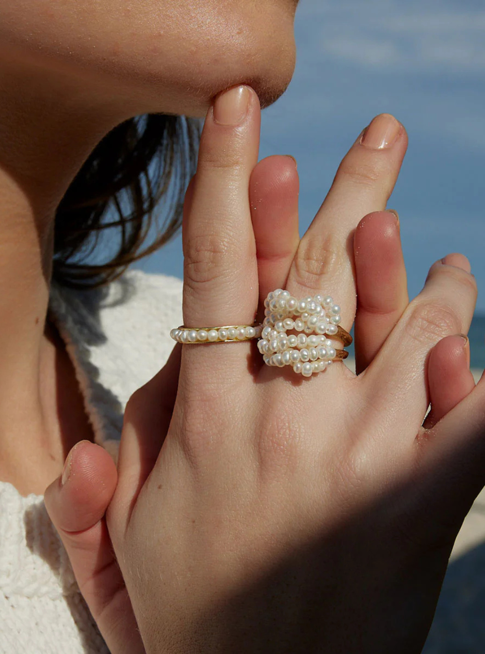 Eternity Pearl Ring