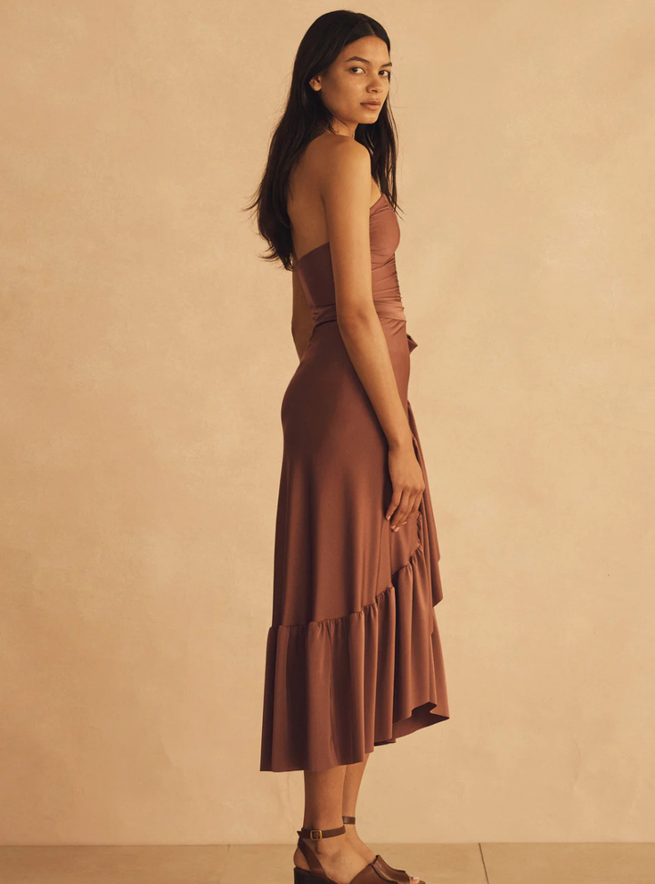 Roma Di Sera Lycra Ruffle Wrap Skirt