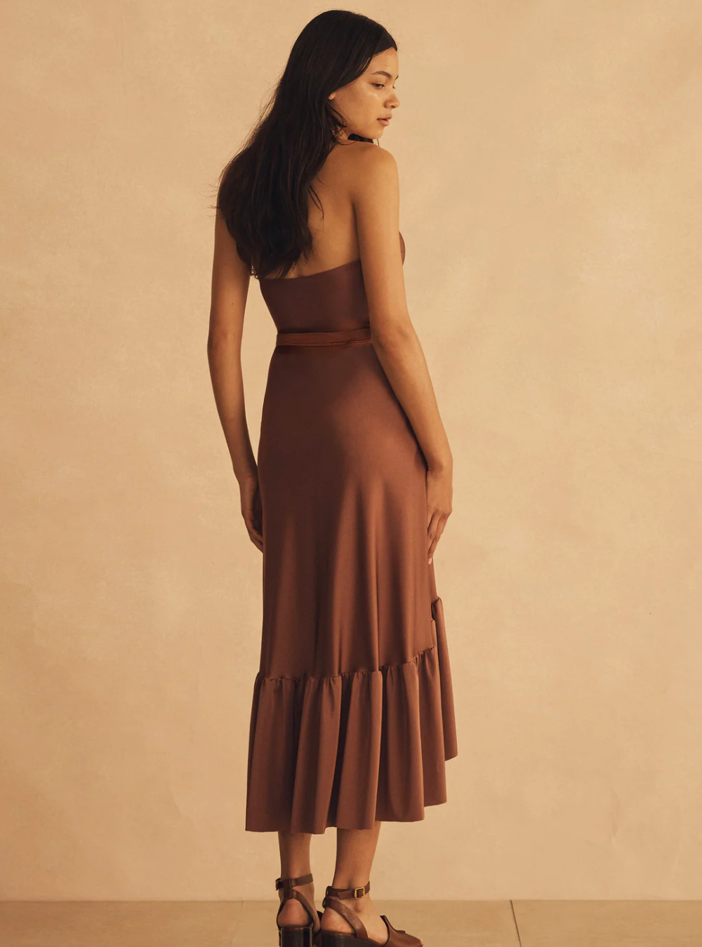 Roma Di Sera Lycra Ruffle Wrap Skirt