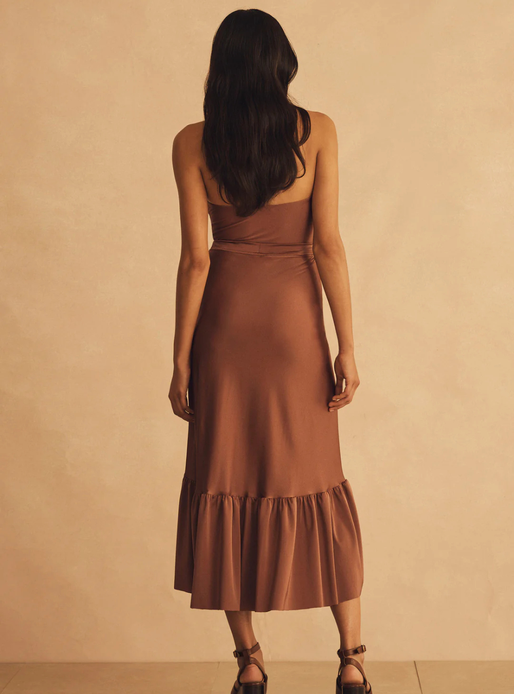 Roma Di Sera Lycra Ruffle Wrap Skirt
